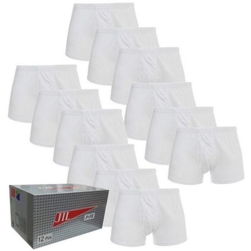 Buy Jil Bundle Of 12 Pcs Cotton Men's Boxers Short - White in Egypt