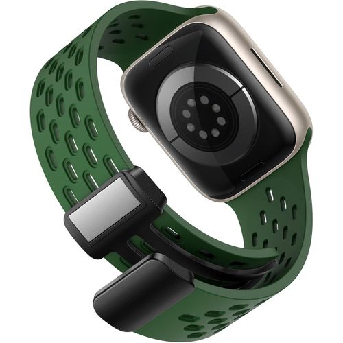 product_image_name-Generic-أشرطة مغناطيسية من Dl3 Mobilak لساعة Apple Watch بحجم 49 مم 46 مم 45 مم 44 مم 42 مم، إبزيم مغناطيسي من السيليكون الناعم لحزام ساعة رياضي iWatch Ultra2 Ultra SE SE2 الفئات 10 9 8 7 6 5 4 3 2 1-2