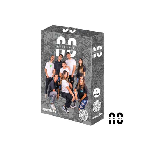 product_image_name-Never Old-(UP GRADE YOUR BRAIN ) تي شيرت مطبوع برقبة دائرية - رمادي-5