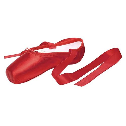 Red pointe sale ballet shoes