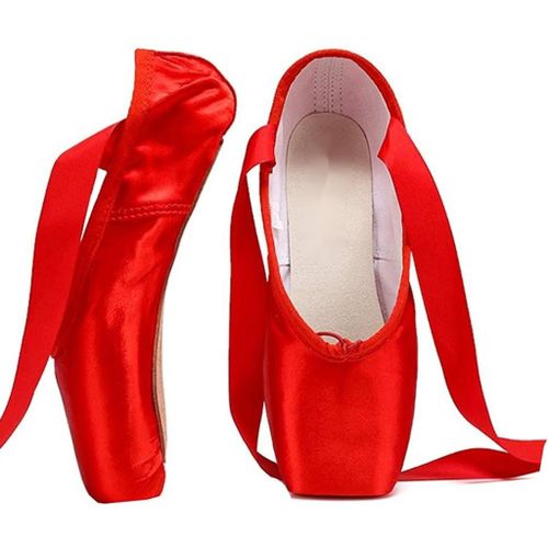 Red ballet dance shoes cheap