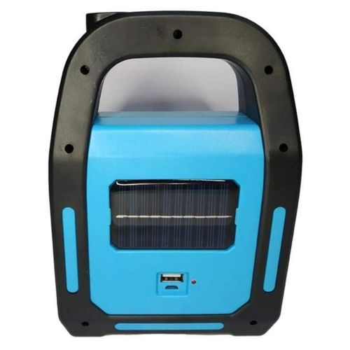 product_image_name-Generic-كشاف طوارئ ليد قابل للشحن بالكهرباء و الطاقة الشمسية و باور بانك - أزرق  (1Pcs)-3