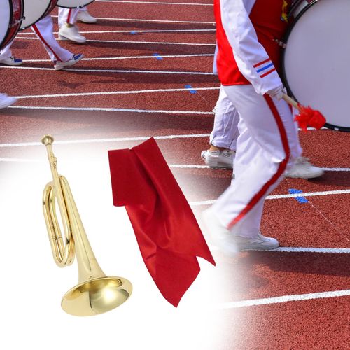 Generic Brass Bugle Signal Musical Instrument Trumpet For Orchestra Style A  @ Best Price Online