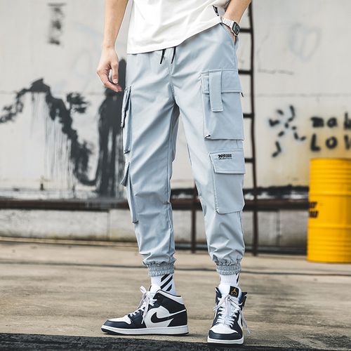 Cargo Sweatpants Zipper Details 4400  Mens pants fashion, Mens outfits,  Mens street style