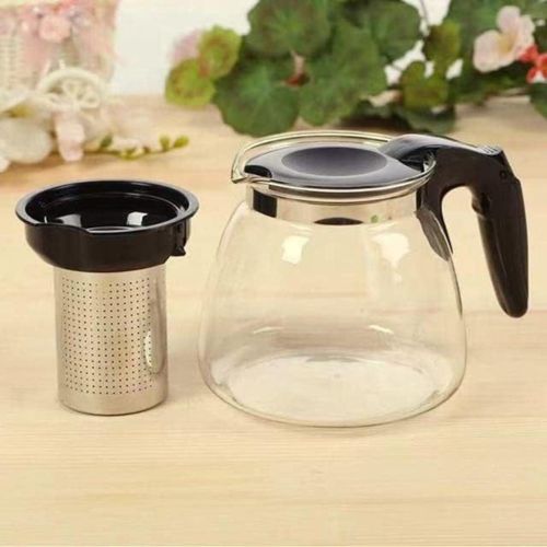 product_image_name-Generic-Pyrex tea serving set, Pyrex serving kettle with stainless steel strainer and 4 tea cups.

-2