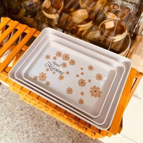 product_image_name-Generic-صينية تقديم بلاستيكية فريدة متوفرة بأحجام مختلفة باللون الأبيض-4