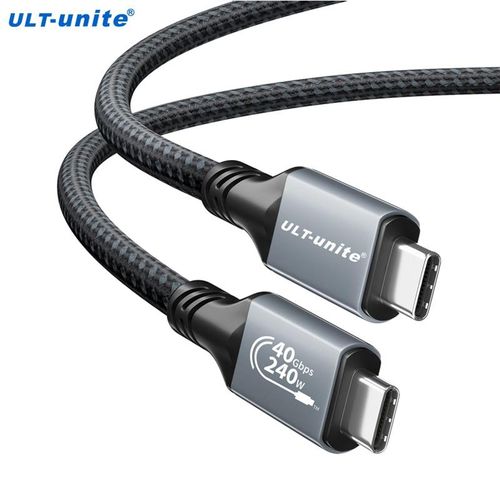 USB4 Cable 40Gbps 8K Type C to Type-C Cord Cables 240W Fast