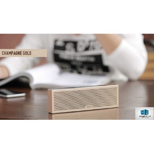 Buy Remax M20 Metal Portable Bluetooth Speaker Support Hands-Free Call/Aux-In/Tf Card Play - Champagne Gold in Egypt