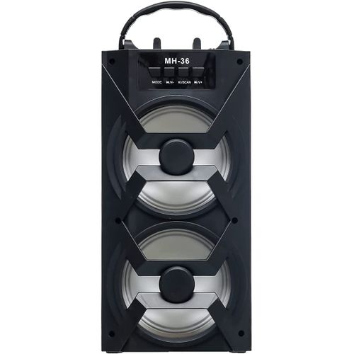 product_image_name-Generic-مكبر صوت كاروك لاسلكي وسهل الحمل يمتاز بصوت عالي الجودة - اسود، موديل MH-36-2