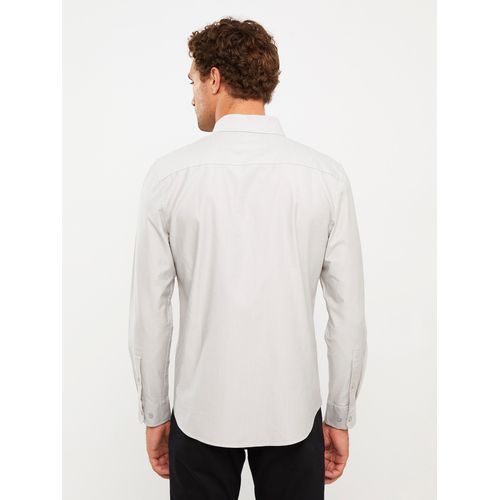 product_image_name-LC Waikiki-Regular Fit Long Sleeve Gabardine Men's Shirt-5