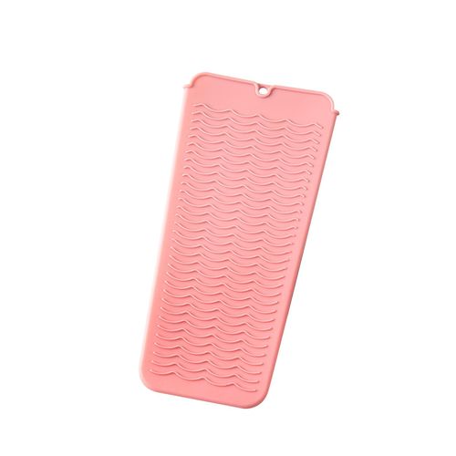 1pc Silicone Heat Resistant Mat For Hair Curling Iron & Straightener,  Non-slip And Heat Insulation Pad