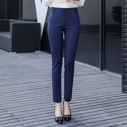 Naviu New Fashion High Quality Women Trousers Plus Size Formal Office Pants  Slim Style Straight Bottom - Pants & Capris - AliExpress