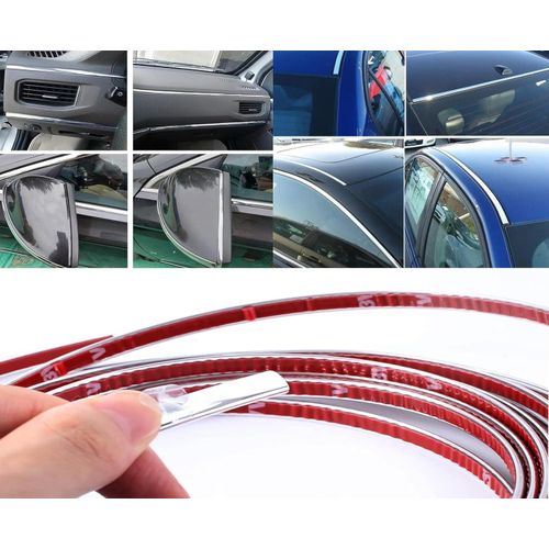 product_image_name-Generic-شريط لاصق مضاد للتصادم فضي كروم، يُستخدم في العديد من السيارات، شريط لإحكام غلق الأبواب والنوافذ (طول 3 أمتار وعرض 1.3 سم) من متجر رنا-7