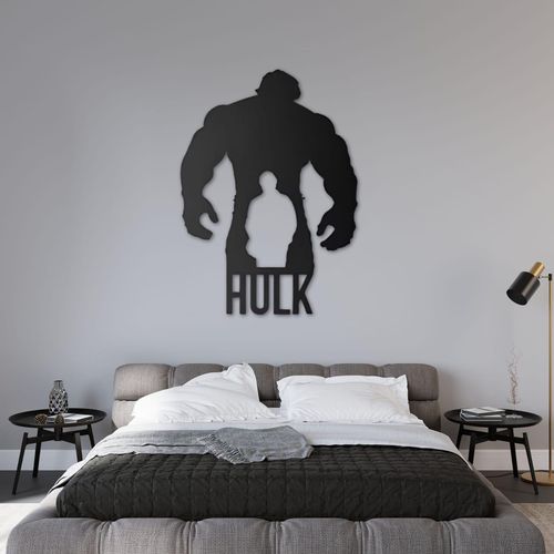 product_image_name-Generic-ديكور حائط هالك - صورة ظلية للبطل الخارق - خشب MDF مقطوع بالليزر - متعدد الأحجام - أسود-4