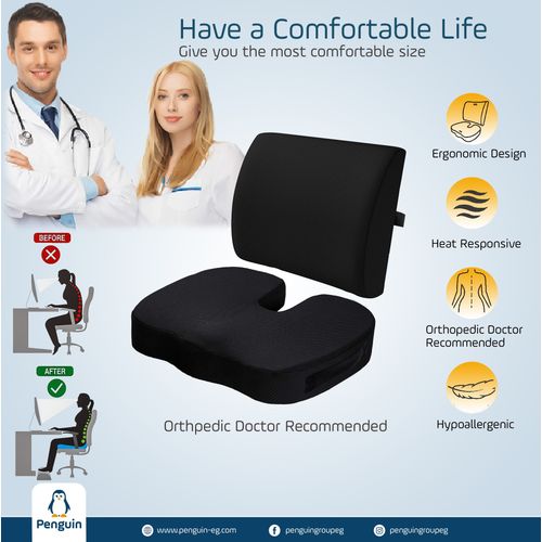 product_image_name-Penguin-بنجوين مقعد للسيارة ميموري فوم أزرق قطيفة ميموري فوم أزرق-4