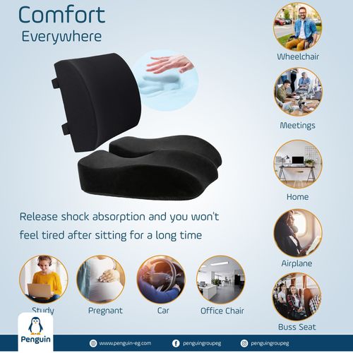 product_image_name-Penguin-بنجوين مقعد للسيارة ميموري فوم أزرق قطيفة ميموري فوم أزرق-5