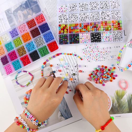 FZIIVQU 6100 Pcs Clay Beads Bracelet Making Kit 24 Colors Flat Clay Beads  Set Friendship Bracelet kit Include Polymer Clay Heishi Bead UV Letter  Beads for Jewelry Earrings Making | Michaels