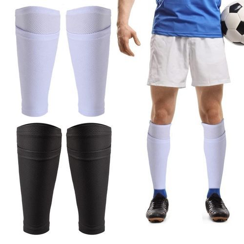 Generic 2Pairs Soccer Shin Guard Socks For Kicking Ball Running @ Best  Price Online