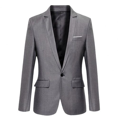 Grey Blazer & Black Trousers  Blazer outfits men, Mens outfits, Grey  blazer men