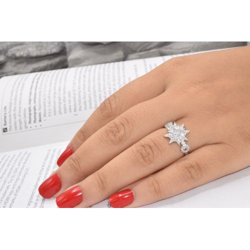 Buy Dar Statement Ring 18K White Gold Plated in Egypt