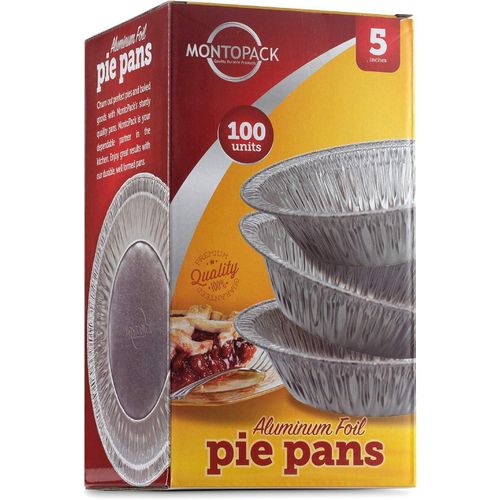product_image_name-Generic-قوالب فطائر/تارت 5" من رقائق الألومنيوم ذات الاستخدام الواحد (عبوة من 100) - قالب كيك دائري 5 بوصات لخبز الفطائر الصغيرة الشخصية، الكعك المنزلي والفطائر - رقائق الألومنيوم آمنة للاستخدام في الفرن، سهلة التكديس والتخزين للتجميد وإعادة التسخين-3