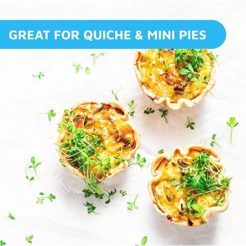 product_image_name-Generic-قوالب فطائر/تارت 5" من رقائق الألومنيوم ذات الاستخدام الواحد (عبوة من 100) - قالب كيك دائري 5 بوصات لخبز الفطائر الصغيرة الشخصية، الكعك المنزلي والفطائر - رقائق الألومنيوم آمنة للاستخدام في الفرن، سهلة التكديس والتخزين للتجميد وإعادة التسخين-7