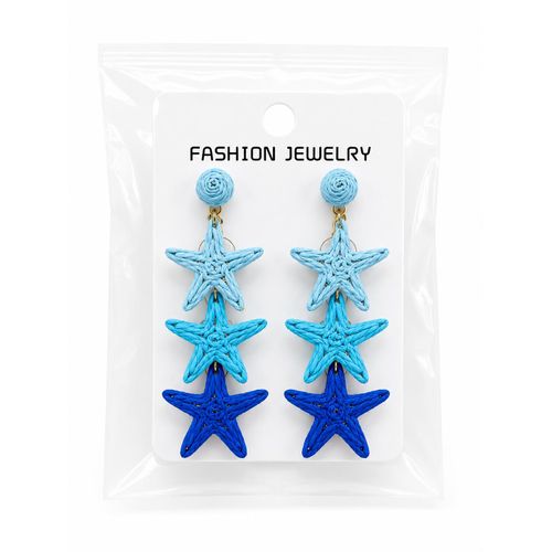 Generic Ocean starfish drop Earrings - image 2