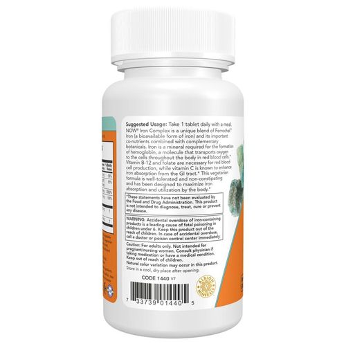 Now Iron Complex 100 Tablets - image 3