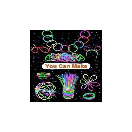 product_image_name-Generic-مجموعة عصي الإضاءة للحفلات – 100 قطعة مع موصلات – إضاءة نيون آمنة ومضيئة في الظلام – مناسبة للأطفال – يمكن تشكيلها كأساور وقلادات – خامات غير سامة ومقاومة للماء – مثالية لأعياد الميلاد والمناسبات-7