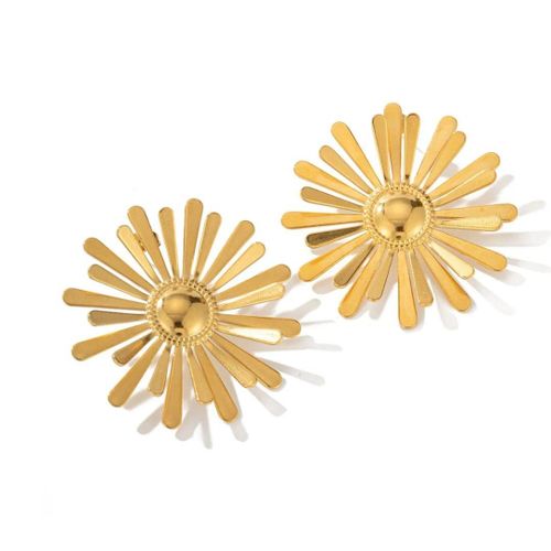 product_image_name-fluffy women accessories-أقراط زهور الشمس الذهبية-2