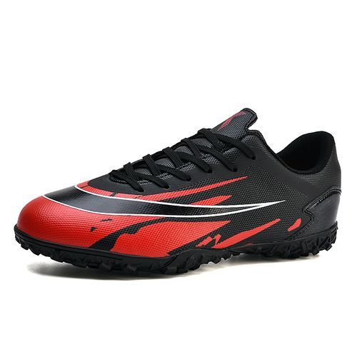 Buy Fashion Men's Sneakers Big Size Turf Ground Football Shoes-Black Red in Egypt