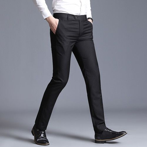 Summer Soft Lyocell Fabric Men's Suit Pants Thin Business, 43% OFF