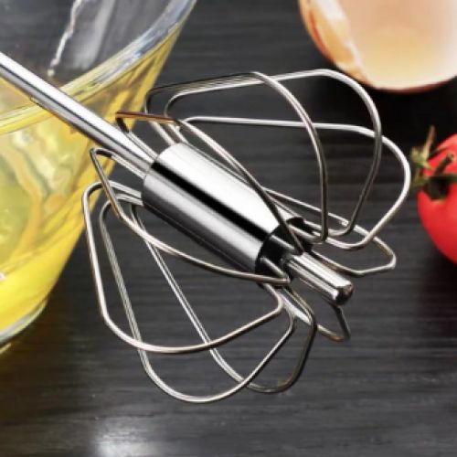 1 Pcs Stainless Steel Semi-automatic Egg Beater Manual Hand Mixer Self  Turning Egg Stirrer Egg Whisk Kitchen Accessories Egg Tools