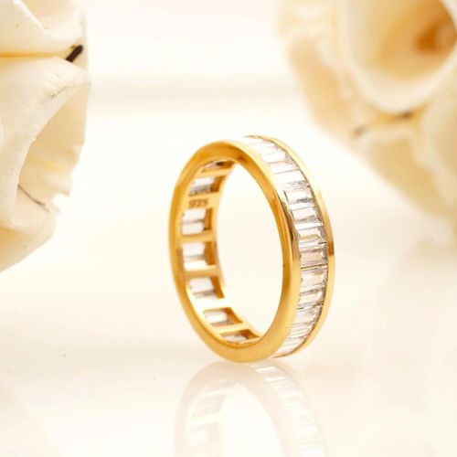 product_image_name-Generic-مجوهرات فيروز "خاتم باجيت البلاتيني الفاخر مطلي بالذهب عيار 18 قيراط، أنيق، أنثوي، بحجر متلألئ لخاتم الخطوبة والزفاف-7