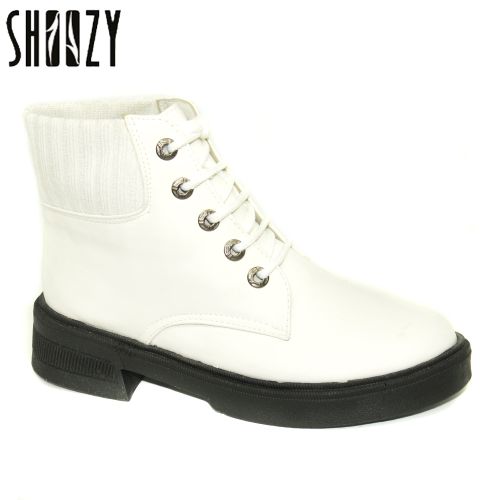 اشتري Shoozy Stylish White Woman Boot في مصر