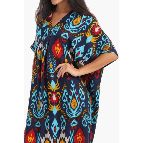 product_image_name-Clue-فستان ميدي بطبعة كلوي بفتحة عنق على شكل V-4