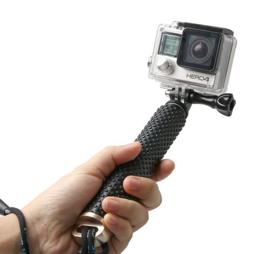 Buy Handheld Extendable Pole Monopod With Screw For GoPro HERO4 /3+ /3 /2, Max Length: 49cm(Gold) in Egypt