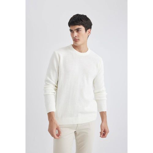 Defacto Standard Fit Pullover - Ecru