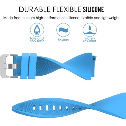 product_image_name-Generic-سوار سيليكون رياضي بإبزيم مقاس 20 ملم متوافق مع ساعة سامسونج جير سبورت/ سامسونج ووتش 4/5/5 برو/S2 كلاسيك/اكتيف 2 40/44 ملم/امازيفت GTS 3/ GTS 4/4 ميني/بيب 3/برو/GTS 2 ميني/GTS 2e/ بيب U/U برو من تين تيك - مينت بلو-4