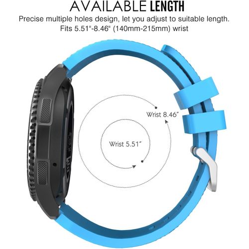 product_image_name-Generic-سوار سيليكون رياضي بإبزيم مقاس 20 ملم متوافق مع ساعة سامسونج جير سبورت/ سامسونج ووتش 4/5/5 برو/S2 كلاسيك/اكتيف 2 40/44 ملم/امازيفت GTS 3/ GTS 4/4 ميني/بيب 3/برو/GTS 2 ميني/GTS 2e/ بيب U/U برو من تين تيك - مينت بلو-6