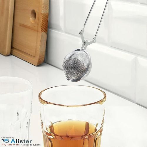 product_image_name-Generic-مصفاة أوراق الشاي - مصفاة أعشاب من الفولاذ المقاوم للصدأ مع مقبض ضغط مبتكر، مثالية للشاي ذو النكهة والمشروبات العشبية، مثالية للوصفات الصحية. (2 قطع)-3