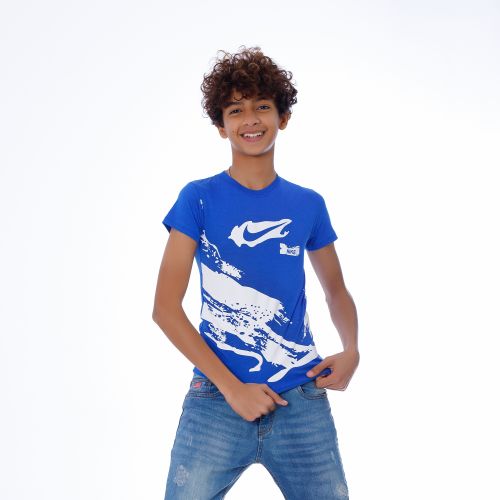 اشتري Bebo Boy's T-shirt_Blue في مصر