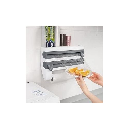 product_image_name-Generic-حامل الفويل رباعي لوكس حامل بكر فويل + حامل بكر استرتش + حامل بكر مناديل مطبخ.+ رف توابل-1