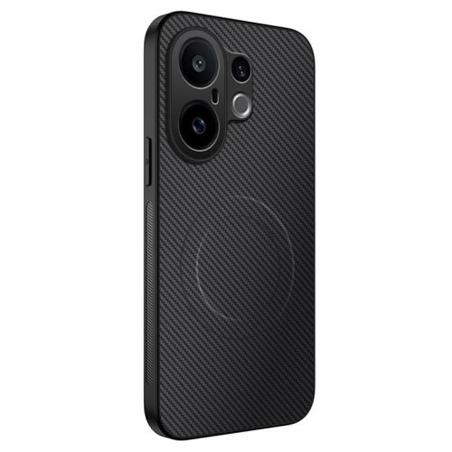 product_image_name-Generic-غطاء حافظة Vivo X200 FE – غطاء واقي فائق النحافة مقاوم للصدمات مع ظهر من الجلد بملمس ألياف الكربون الأسود غير اللامع، نمط عملي، ومتوافق مع الشحن اللاسلكي (إذا كانت مدعومة)-1