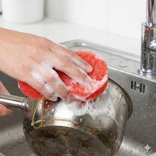 product_image_name-Twinkle-طقم ليف مواعين "توينكل" 6 قطع – إسفنجة صفراء للرغوة الكثيفة + ليفة حمراء خشنة لإزالة الدهون، مع حبل تعليق-3