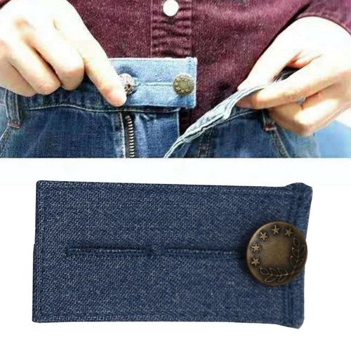 Generic Denim Pants Extender 2 Button Hooks Elastic Waist Extenders Light  Blue @ Best Price Online