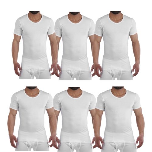Buy Embrator Pack Of 6 Cotton Undershirt - White in Egypt