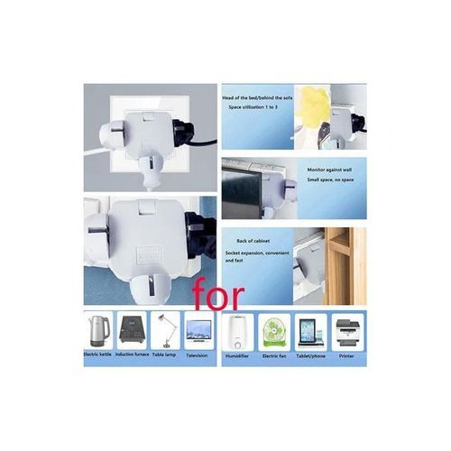 Generic فيشة مشترك ثلاثي متحركة 180 درجه - image 3