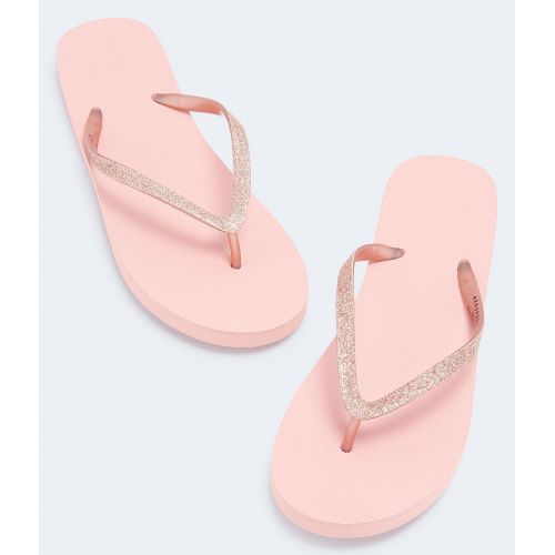 girls sparkly flip flops