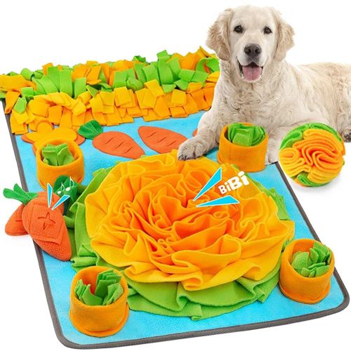 Dog Snuffle Mat Carrot Interactive Toy Pet Sniffing Feeding Smell